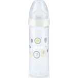 NUK First Choice láhev plastová silikonová savička New classic 250ml Bílá