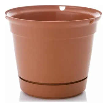 Hrnec Hrnec Uniplastex Terra UDTW19, plast, O 19 cm, hnědý