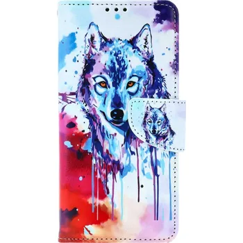 Pouzdro na mobilní telefon Pouzdro Xiaomi Redmi Note 13 Pro 5G knížkové Kresba vlka (kryt neboli obal na Xiaomi Redmi Note 13 Pro 5G)