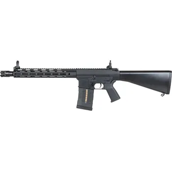 Airsoftová zbraň Airsoftová puška SR25 (P) E2 M-LOK-20 s pevnou pažbou - černá, ABS, A&K