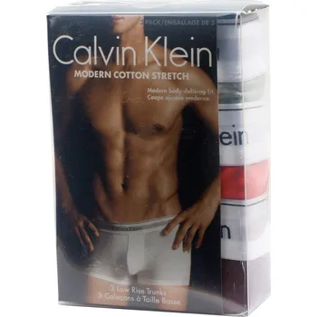 Boxerky 3PACK Calvin Klein set v Krabičce Pánské Boxerky 3 kusy Modern Cotton Stretch Boxer Classic Fit Trenýrky mix barev