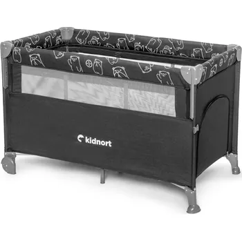 Dětská postýlka Kidnort Cestovní postýlka Livsmiljö Tmavě šedá