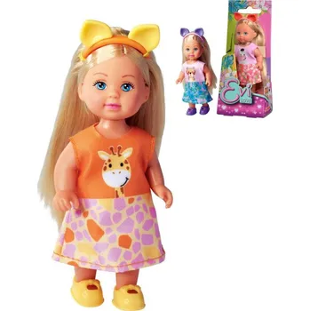Panenka Simba Panenka Evička Cutie s čelenkou s ouškama zvířátko 3 druhy