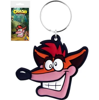 Klíčenka Crash Bandicoot Extra Life 6cm přívěsek na klíče gumový