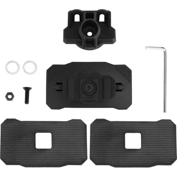 Adaptér pro montáž svítilny na helmu se suchým zipem - černý, Wosport