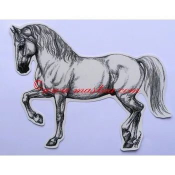 Samolepka lipicán, kůň, koně c610 - Malá - přibližně jako pohlednice