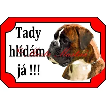 Cedulka boxer německý žíhaný - Bez samolepicí vrstvy