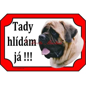 Cedulka mastif anglický 3 - Bez samolepicí vrstvy