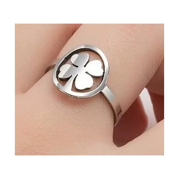 Prsten Prsten čtyřlístek (ocelový) 3