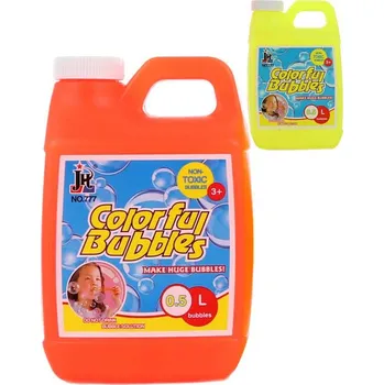 Bublifuk Náplň náhradní 500 ml do bublifuku plastový kanystr 2 barvy