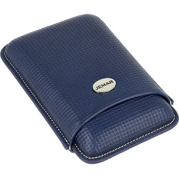 Pouzdro na 3 doutníky Jemar, kůže, Blue