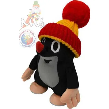 plyšák Moravská ústředna Krtek (krteček) s žluto-červeným kulichem