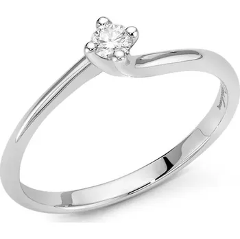 Prsten Prsten z bílého zlata s diamantem LID324601