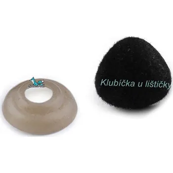 Bezpečnostní nos čumák sametový černý 15 mm