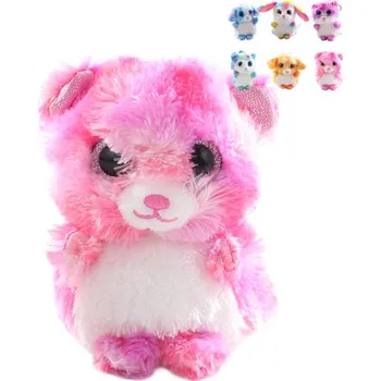 PLYŠ Zvířátko s klipem přívěsek na klíče 6 druhů (plyšová hračka)