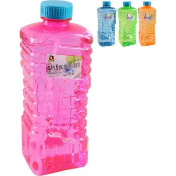 Bublifuk Náplň náhradní do bublifuku 1 litr 4 barvy v plastové láhvi