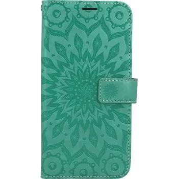 Pouzdro na mobilní telefon Pouzdro Samsung A16 knížkové Mandala zelená (kryt neboli obal na Samsung A16)