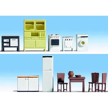 Modelová železnice nábytek kuchyně a jídelna Noch 14833