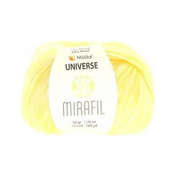 Příze Mirafil Příze Universe Solid 451 - žlutá melange