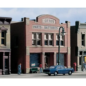 Modelová železnice městský dům s prodejnou Woodland Scenics DPM50300