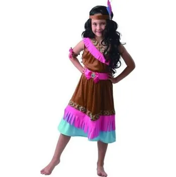 Karnevalový kostým Šaty na karneval - indiánka, 120 - 130 cm