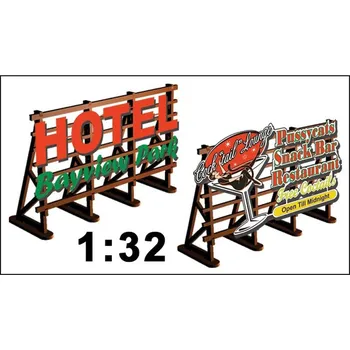 Modelová železnice billboard Pussycats + Hotel Bayview Proses PLS-320