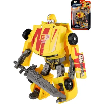 Robot Transformer auto/robot 14cm transrobot bojový Žlutý s přeměnou 2v1 | 829422