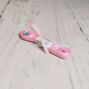 Stuha Český výrobce Taftová stuha 6mm 605 - bledě růžová