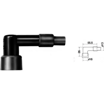 Elektroinstalace pro motocykl Víčko zapalovací svíčky NGK - LB05FP KAWASAKI KX 80 1984-2000