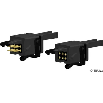 Modelová železnice elektricky vodivé spřáhlo 6-pólové 2 páry Brawa 93717