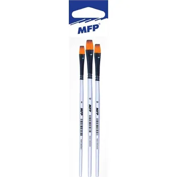 Umělecký štětec Štětec MFP synthetic plochý set 3 ks 8,10,12
