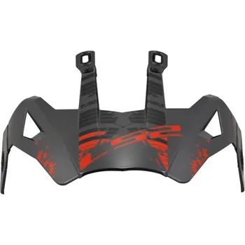 Helma na motorku LS2 Helmets LS2 MX702 PEAK CRAZY MATT BLACK RED