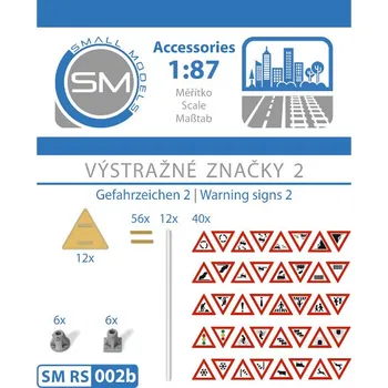 Modelová železnice výstražné značky Small Models RS002b