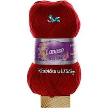 Příze Lanoso Soft Soul 957 - tmavě červená