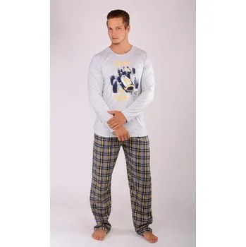 Pánské pyžamo Pánské pyžamo světle šedá Velikost: XL