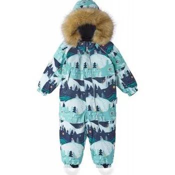 Chlapecká zimní kombinéza Dětská membránová zimní kombinéza Reima Lappi Cold mint 5100119C-7663 - vel. 80,86 - 80 (12 měs.)