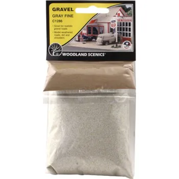 Modelová železnice štěrk Gravel šedý jemný Woodland Scenics C1286
