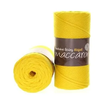 Příze Maccaroni Bavlněné šňůry 3 mm žlutá 406D
