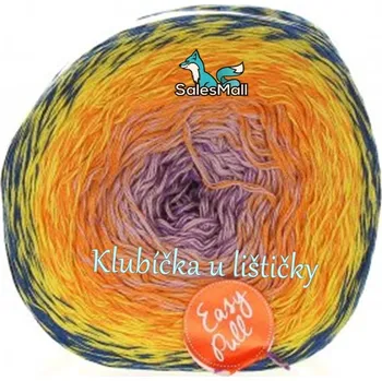 Příze Etrofil Příze Puzzle modrá žlutá fialová PZ12