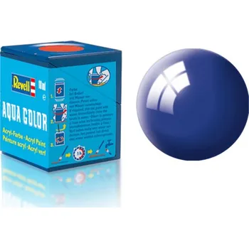 Modelářská barva barva Revell akrylová - 36151: lesklá ultramarínová modrá (ultramarine-blue glos Revell 36151