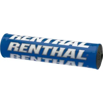 Motocyklový chránič RENTHAL protektor na řídítka MINI SX PAD (205mm), barva modrá s logem RENTHAL