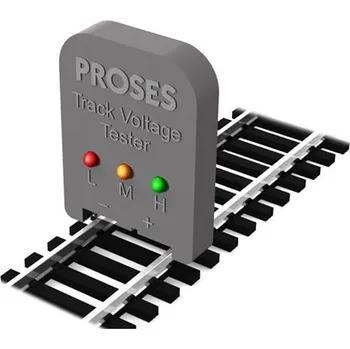 Modelová železnice zkoušečka napětí pro N, H0, 00, S, TT Proses PVT-001