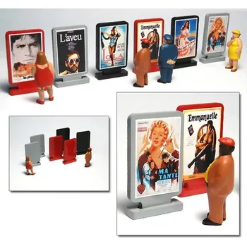 Modelová železnice filmové plakáty Proses PSIGN-HO-01