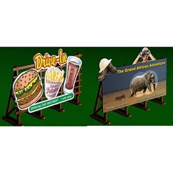 Modelová železnice billboard Drive-In + Safari Proses PLS-033