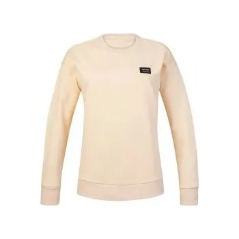 Dámská mikina Hannah MOLY BH bleached sand 42; Hnědá mikina + DÁREK DLE VÝBĚRU!