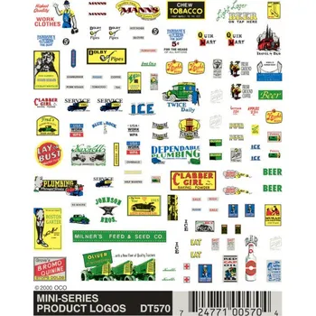 Modelová železnice propisot reklamní cedule Woodland Scenics DT570