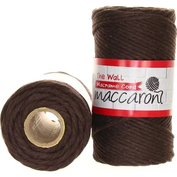 Příze Maccaroni The Wall 3mm hnědá 304_01
