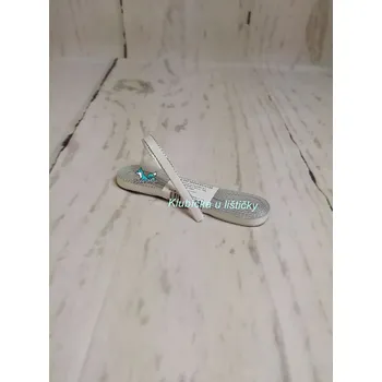 Stuha Český výrobce Taftová stuha s lurexem 6mm-bílá se stříbrnou 10m