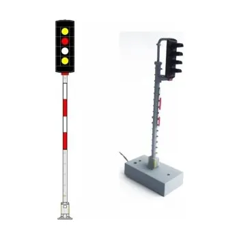 Modelová železnice návěstidlo AŽD vjezdové ( Ž,Č,B,Ž ) Němeček t470