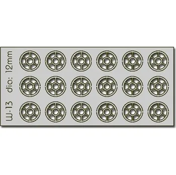 Modelová železnice kulatá okna průměr 12 mm 18ks Proses PW-013